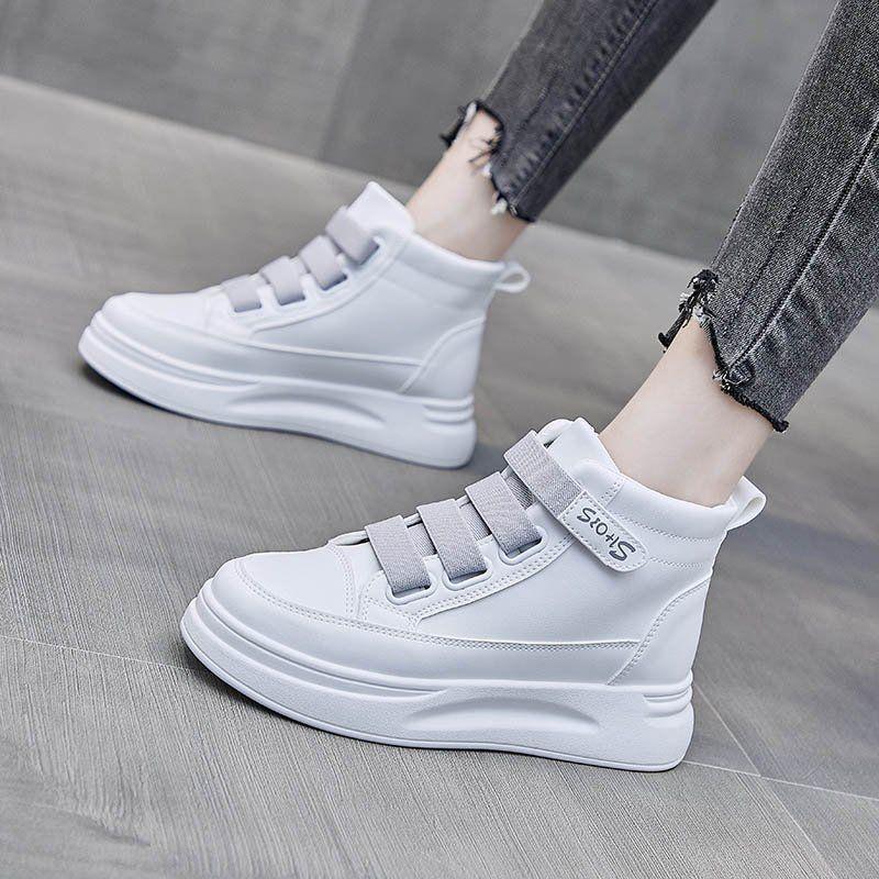 Fashion Short Shoes for Women Female Ankle Boots Chunky Sneakers Platform White Booties Elastic Sports Work Footwear Winter 2024 Novelty