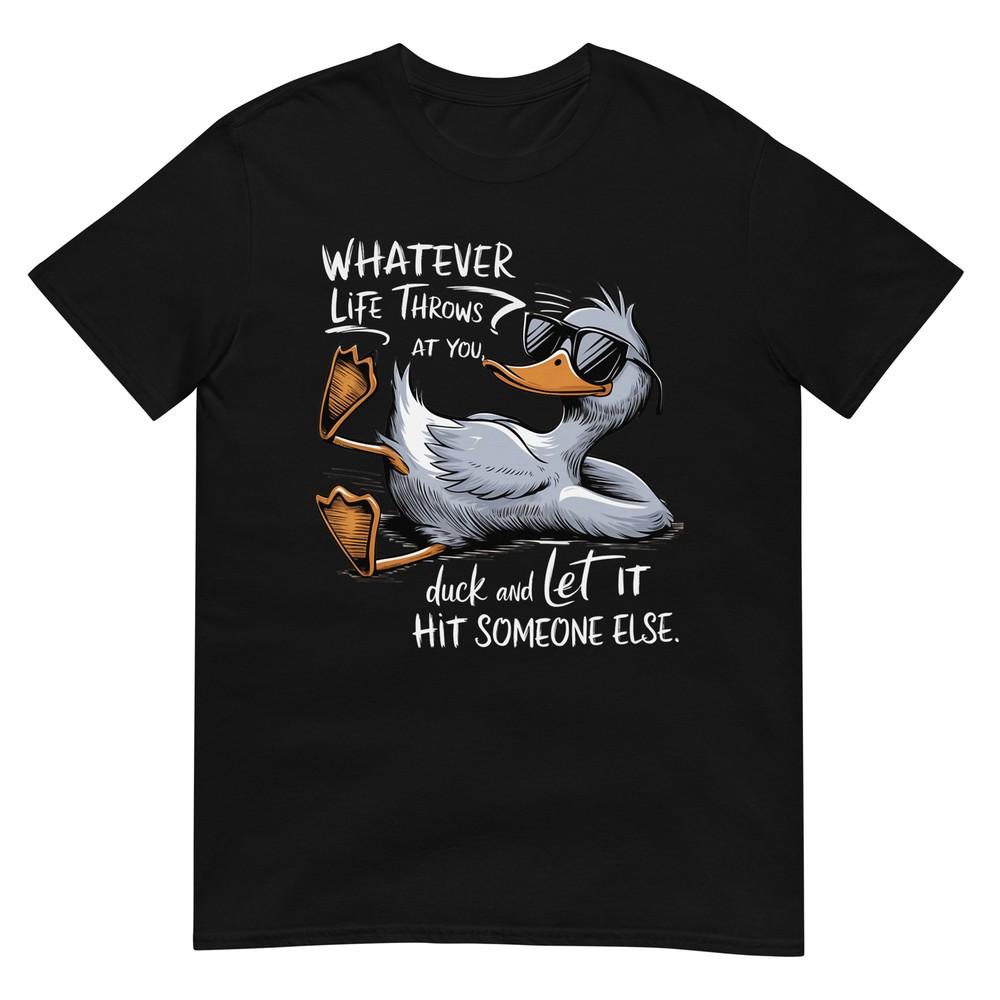 Смешная футболка с уткой Смешная цитата Графические футболки Для мужчин Женщин Детей Футболка S