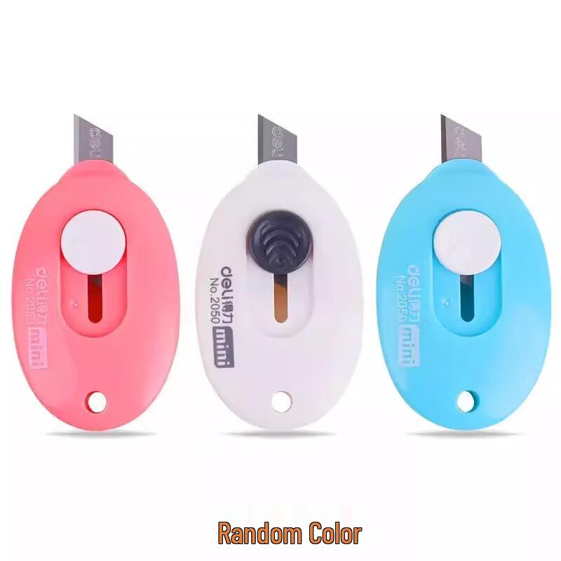 Deli 2050 Mini Portable Box Cutter, 50-pack