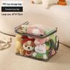 Transparent Plush Toy Storage Box for Dolls & Books, Large Capacity, Waterproof