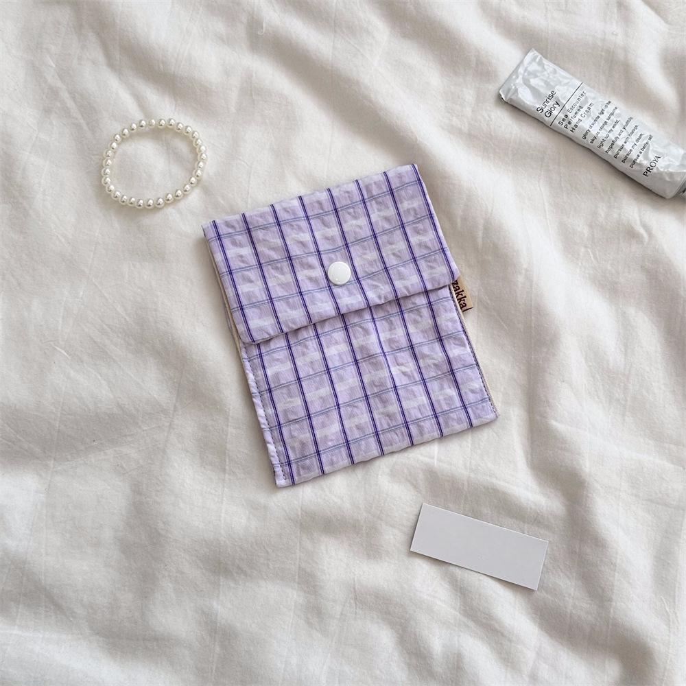 Damenbinden Aufbewahrungstaschen Koreanisch Niedlich Blume Große Kapazität Mädchen Cartoon Menstruation Tampon Organizer Tasche Mini Tasche