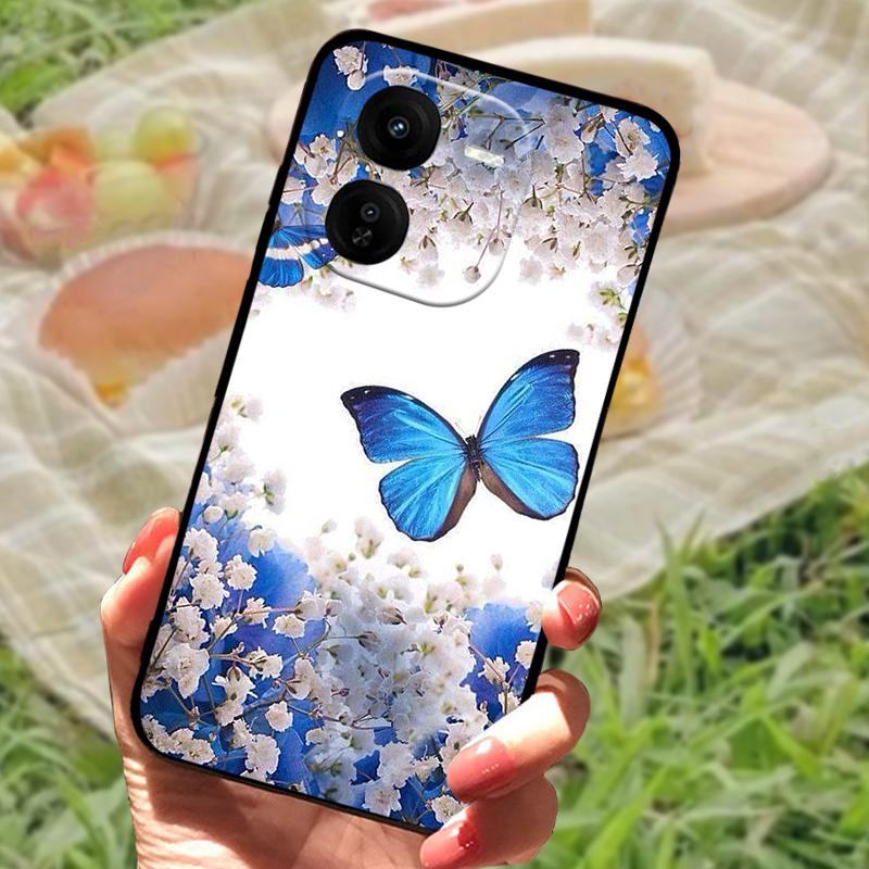 Coque de téléphone pour Vivo IQOO Z9x Luxe Peinte Silicone Arrière pour IQOO Z9x Anti-traces de doigts TPU Souple Coque de Protection