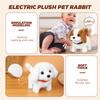 6 Styles Realistic Plush Simulation Smart Dog Children Toy Can Walking And Call Electric Plush Robot Pet Dog Toddler Christmas