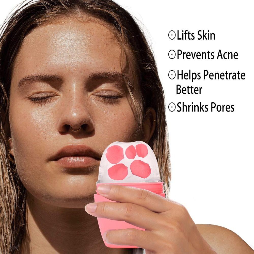 Reusable Facial Massager Beauty Skin Care Tools Ice Cube Trays Upgraded Ice Mold  Eyes and Neck