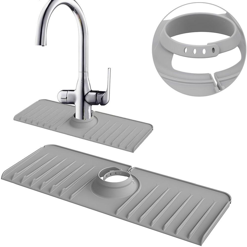 

Толщина защитная накладка для раковины, улучшенный наклонный поддон для раковины, высококачественный сливной коврик для крана, кухня