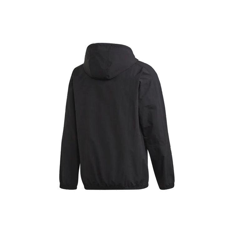 adidas Originals Trefoil Casual Sport Zip Hoodie Men Jackets Black ED4688