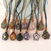 1pc Braided DIY Empty Stone Holder Braided Necklace Cord Necklace Cord Crystal Necklace Holder