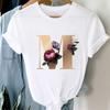 Woman Tshirts 26 Letter Customization T-Shirt Ladies Fashion Top Female Tees Casual T Shirt Summer Short Sleeve Femme