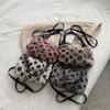 2025 autumn and winter new leopard print plush chain baguette bag casual soft shoulder underarm crossbody bag