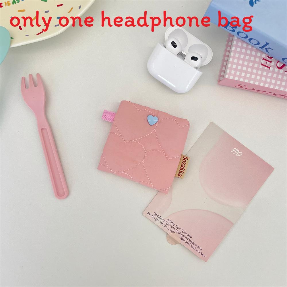 Student Earphone Case With Polyester Material Portable Organizer For Girls