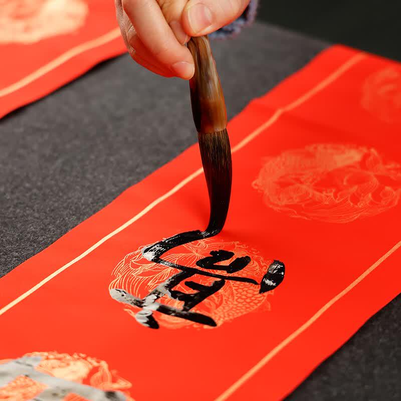 Hanmo Thickened Gold-Sprinkled Blank Couplet Paper for Spring Festival