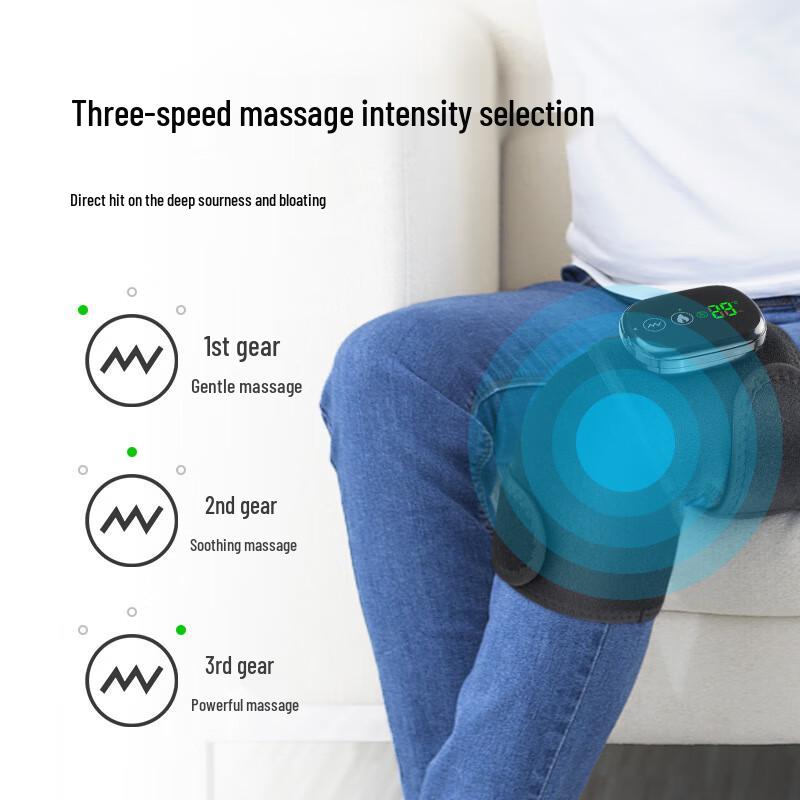 Wireless Heated Massage Wrap for Knee, Shoulder, and Elbow