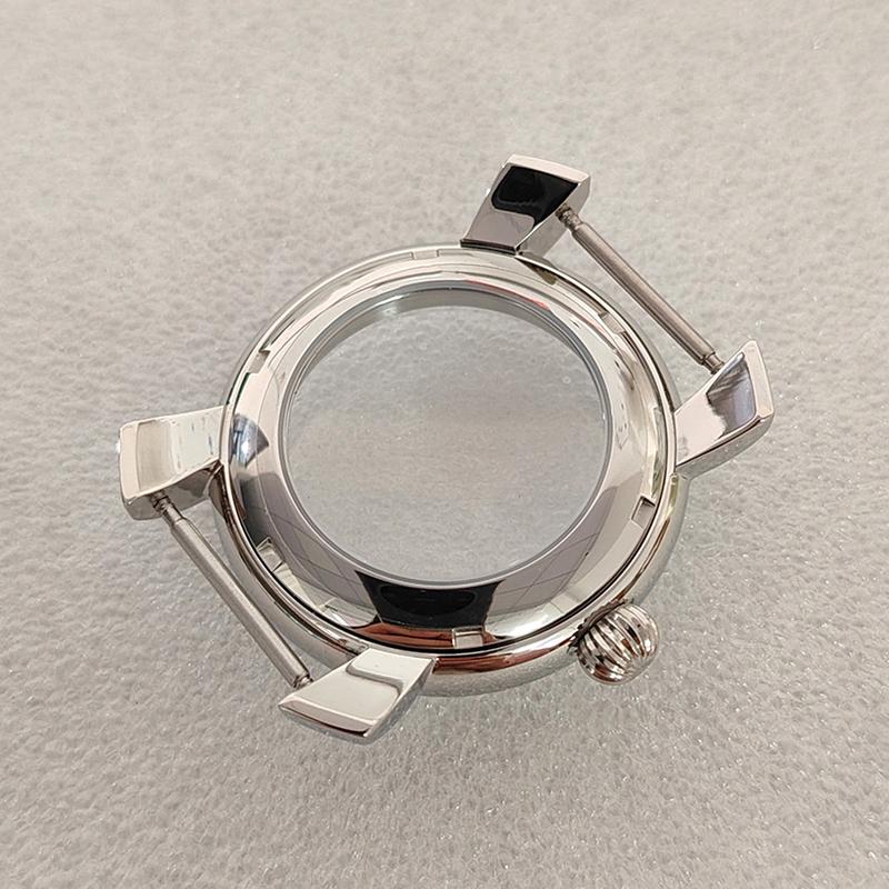 40Mm Watch Case For Nh35 Stainless Steel Case Mineral Glass For Nh35 Movement 3/12 O'Clock Watch Case Watch Accessories