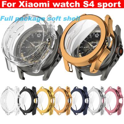 For Xiaomi Watch S4 Sport Protective Case Mi Watch S4 Sport All-inclusive TPU Case Smart Watches Accessories Screen Protector