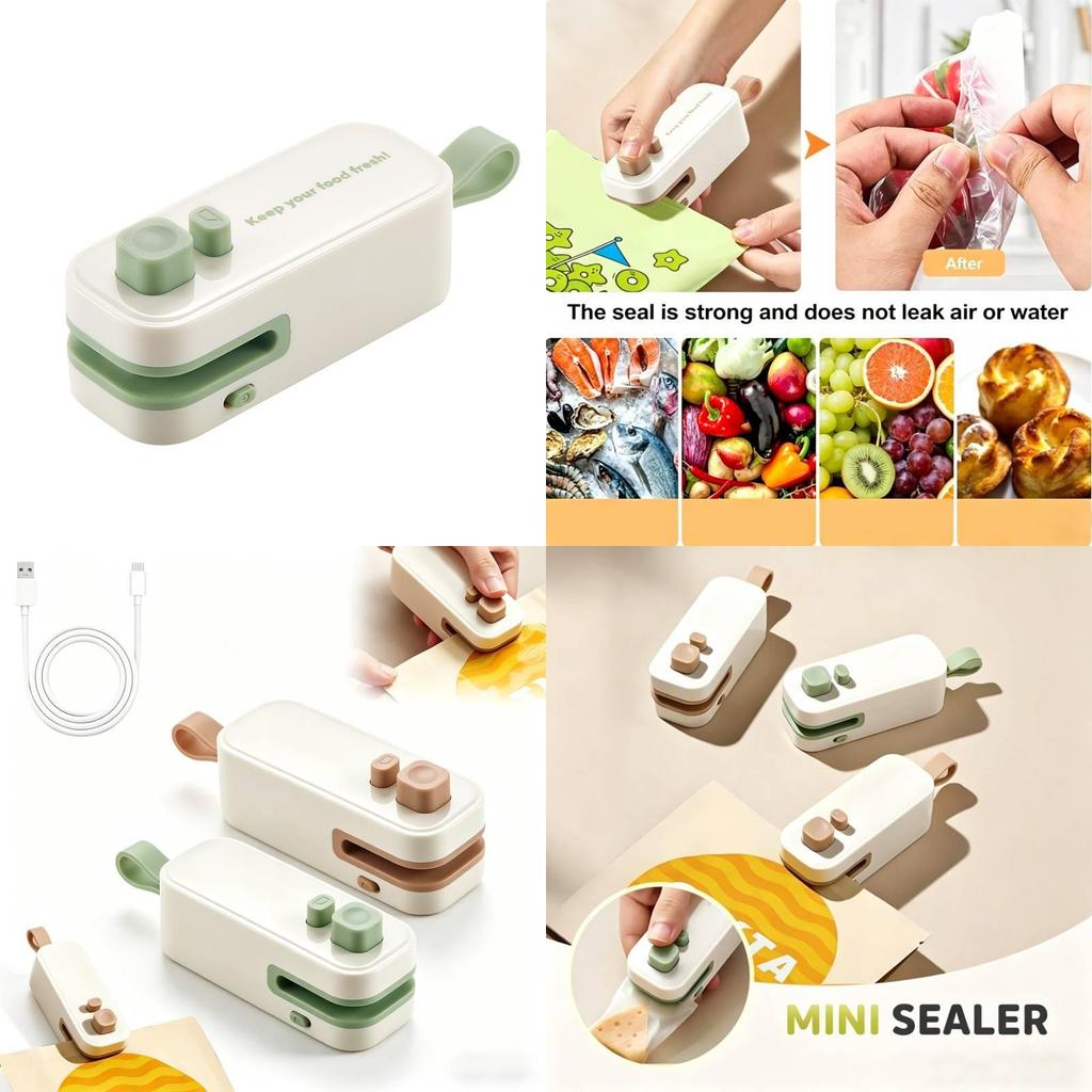 Mini wiederaufladbarer Lebensmittelversiegler mit magnetischem Design zur Frischhaltung in der Küche