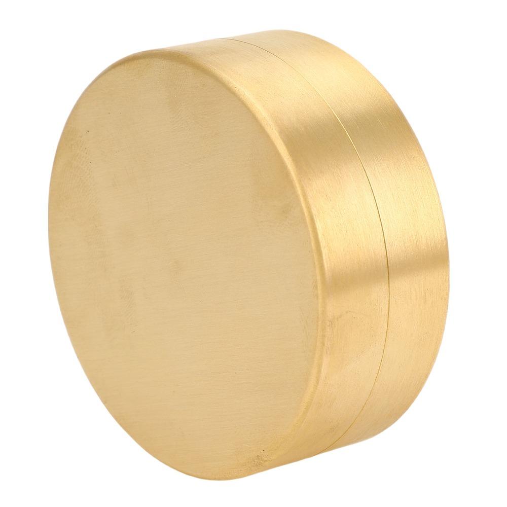 Durable S/M/L Brass Sealed Box Round Shape With Lid Water Proof Container Mini Brass Pill Box Pill Organization