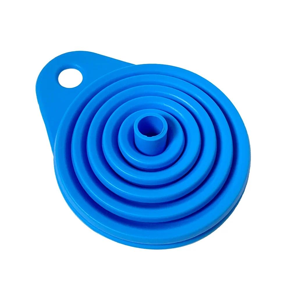 4Pcs Engine Funnel Car Two Sizes Universal  Foldable Portable Engine Funnel Change Liquid For Motorcycle Car Acesssorie