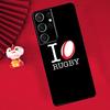 Rugby-Fußball-Sporthülle für Samsung Galaxy S24 S23 S25 S26 Ultra S20 FE S21 S22 Plus S10 S25 FE
