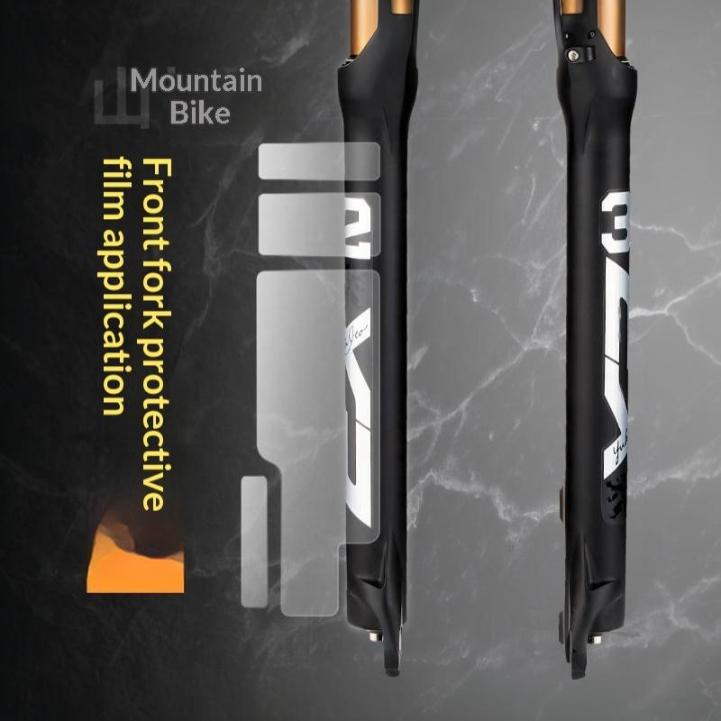 Clear PVC Bike Front Fork Protective Film Anti-Corrosion Scratch Resistant Self-Adhesive Sticker for Mountain Bikes