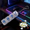 Luminous Fidget Keyboard with LED Funny Mechanical Keyboard Keychain  Holiday Gift