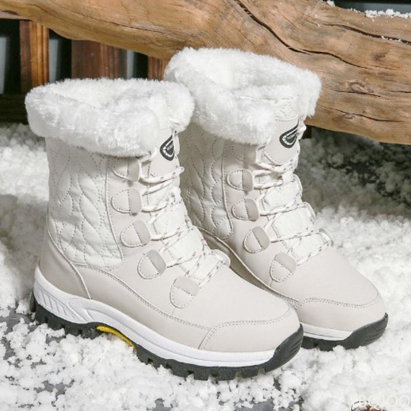 New Winter Casual Comfortable Snow Boots Outdoor Women High Top Cotton Shoes Fashionable Versatile Women's Mid Top Boots