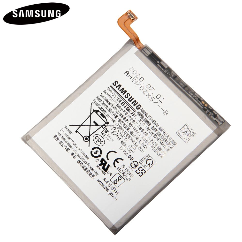 Original Replacement Battery For Samsung Galaxy S20 Ultra SM-G988B/DS SM-G988 SM-G988U SM-G988N EB-BG988ABY 5000mAh Batteries