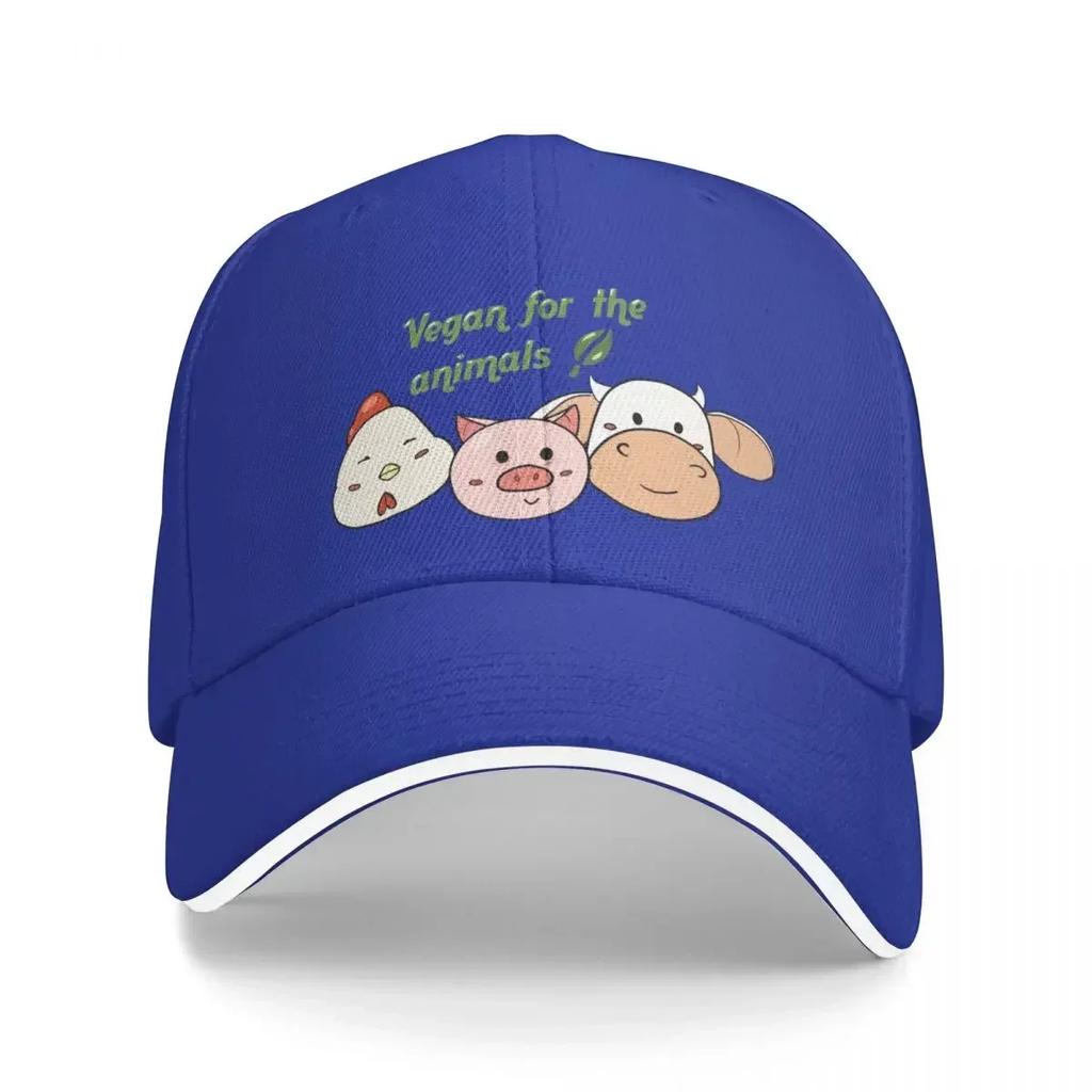 Vegan for the Animals Baseball Cap Trucker Hat Luxury Cap Big Size Hat For WoWoUnisex WoUnisexs