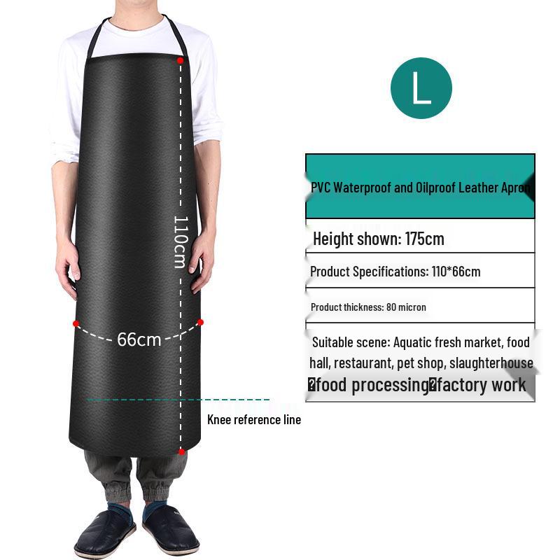 Industrial Waterproof & Oilproof PVC Leather Kitchen Waist Apron