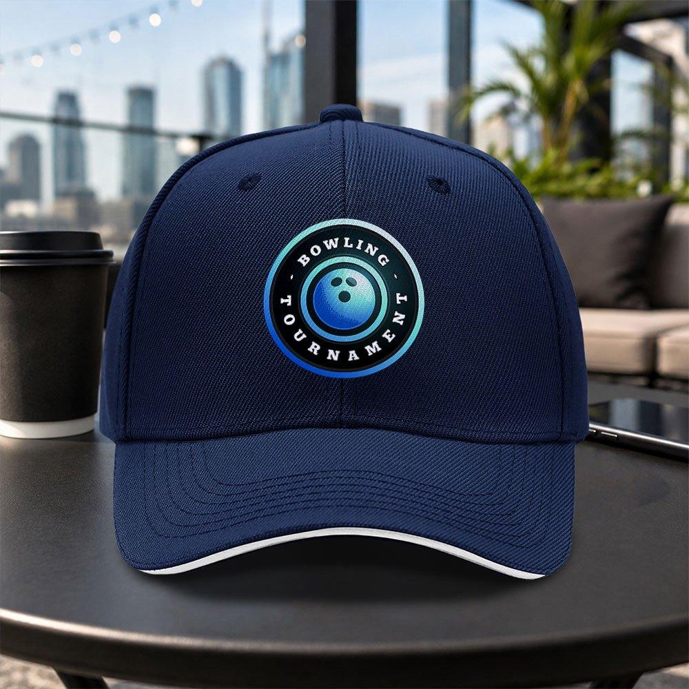 Bowling Ball Pattern Unisex Adjustable Baseball Cap Lightweight Casual Outdoor Hat MultiColor