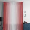 Red And White Gradient Window Tulle Curtains for Living Room Bedroom Hotel Luxury Decoration Sheer Curtains