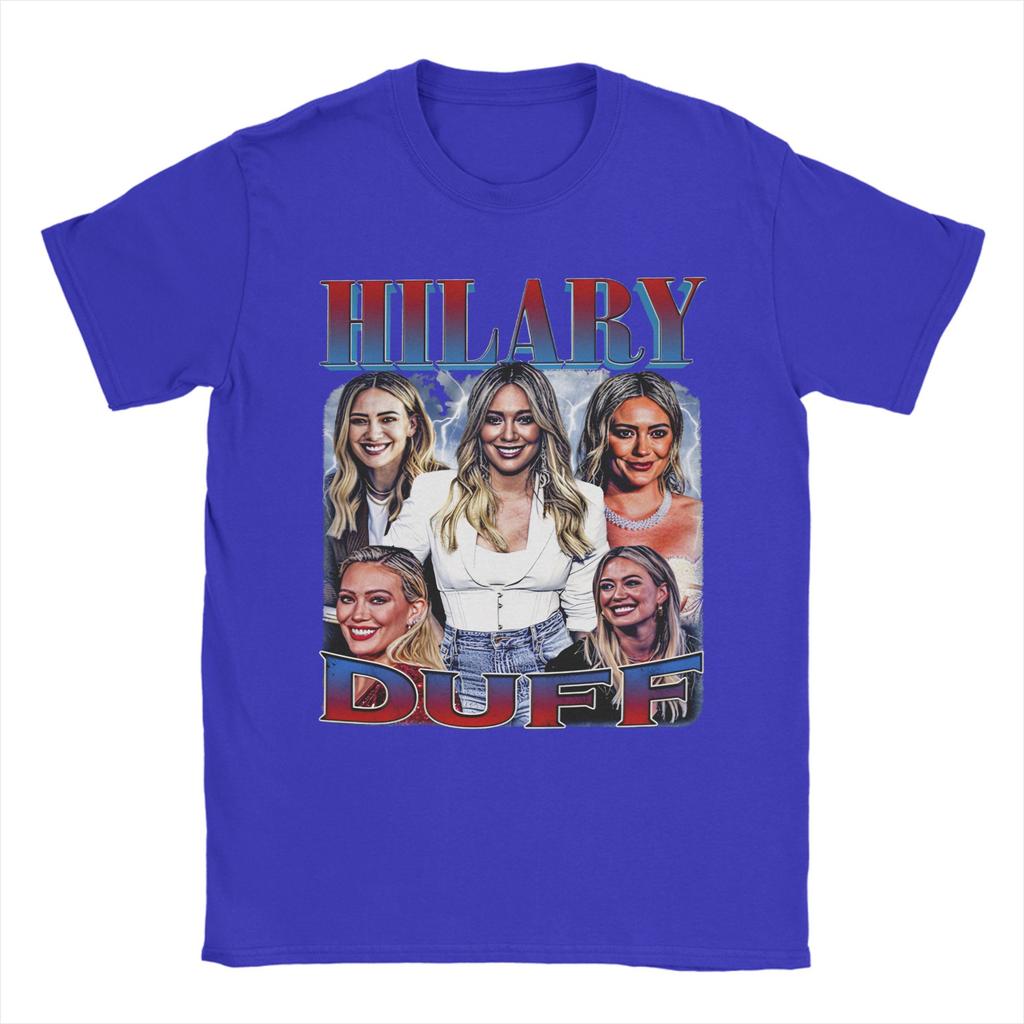Men Women Hilary Duff T Shirt Cotton Printed Tee Shirts Clothing Outfits