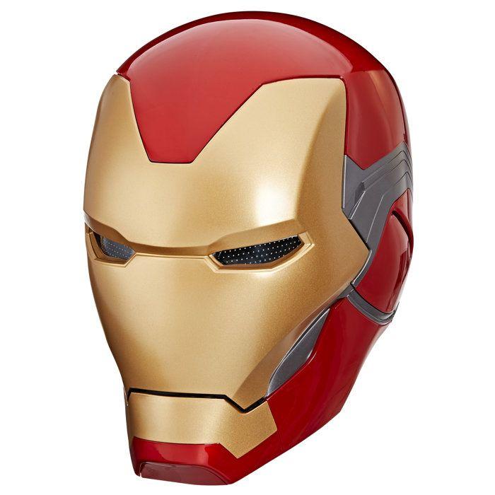 Joom Hasbro Chiaro Casco Elettronico Iron Man, Con Effetti Luminosi, Giocattolo Cosplay Premium Da Collezione Per Adulti, Serie Marvel Legends