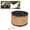 Camping Tent Rope 50 Meters High Density Anti UV Wear Resistant Khaki Reflective Outdoor Camping Rope