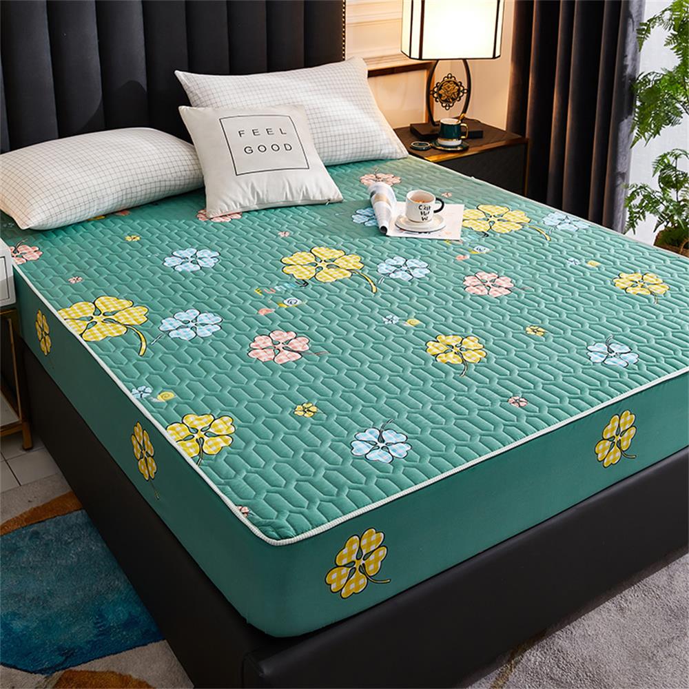 Waterproof Thicken Mattress Pad Protector Skin-Friendly Durable Fitted Sheet Bed Cover Latex Mat Cover 120x200 150x200 180x200