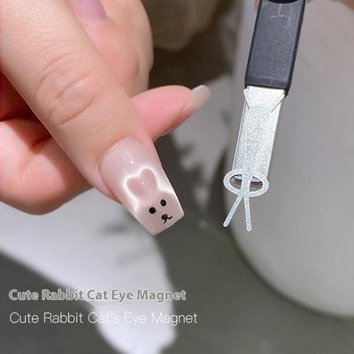 Nailart-Magnete Büroklammern Hase Katzenaugen-Magnete Eisendraht-Magnete Werkzeuge Auf Nägeln Tragbare Nägel Für Nagelkünstler Entworfen
