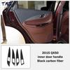 Center Console Panel Black Carbon Fiber Cover Trim Direct Fit Interior Decor Accessories for Infiniti QX50,2015 Left Hand Drive