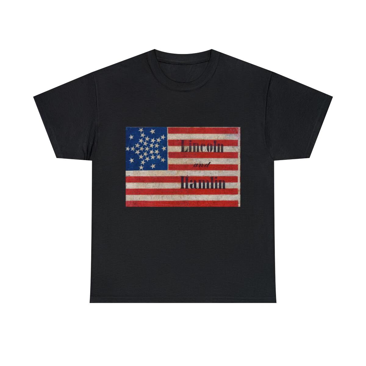 Lincoln Hamlin Retro Graphic Tee Shirt, S-5XL 4XL