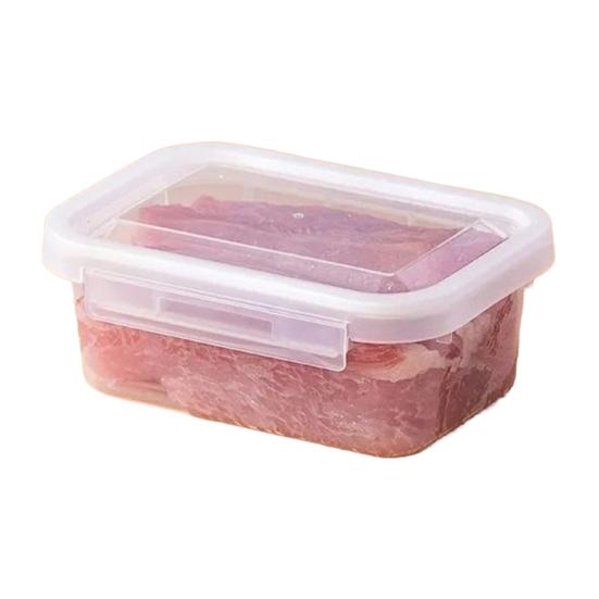 Crisper Food Container with Snap Locking And Flip Lid Seal Box One-Hand Open Microwave Safe Refrigerator Organizer for Fresh Meat And Vegetables