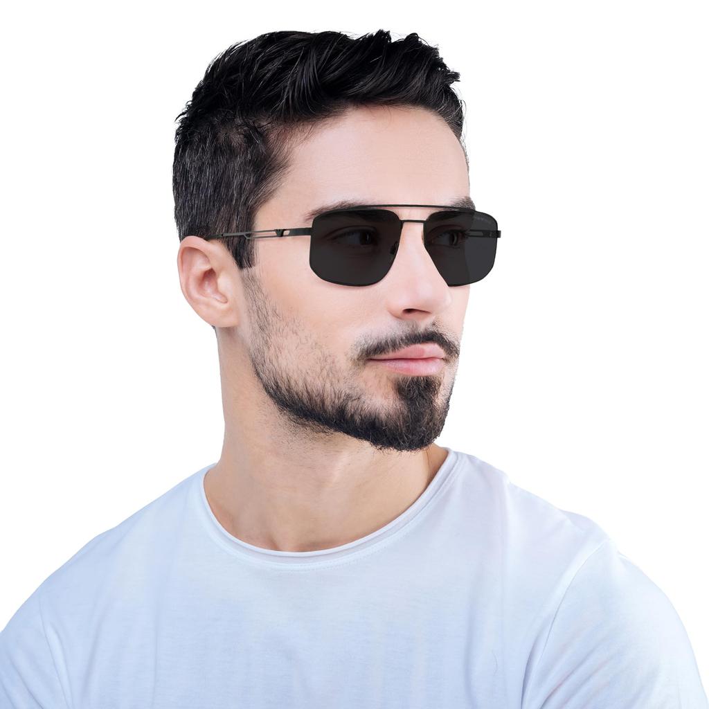 Emporio Armani Sunglasses EA2139 Matte Black Grey Lens 57 Frame/Dark