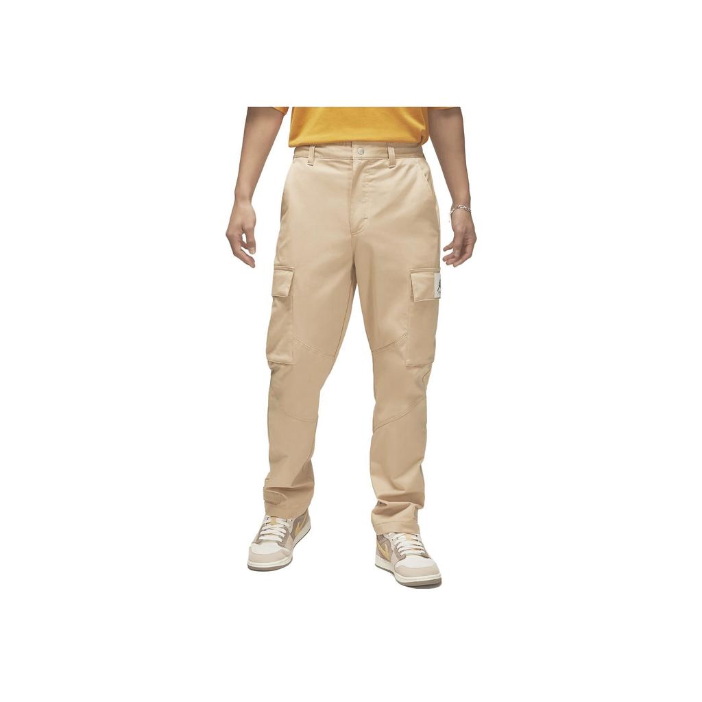 Jordan Solid Brand Logo Pocket Button Casual Pants Men Bottoms Khaki DQ7343-277