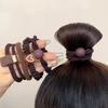 5pcs Simple Heart-shaped Hair Ring Women High Elastic Korean-style Rubber Band Hair Accessories
