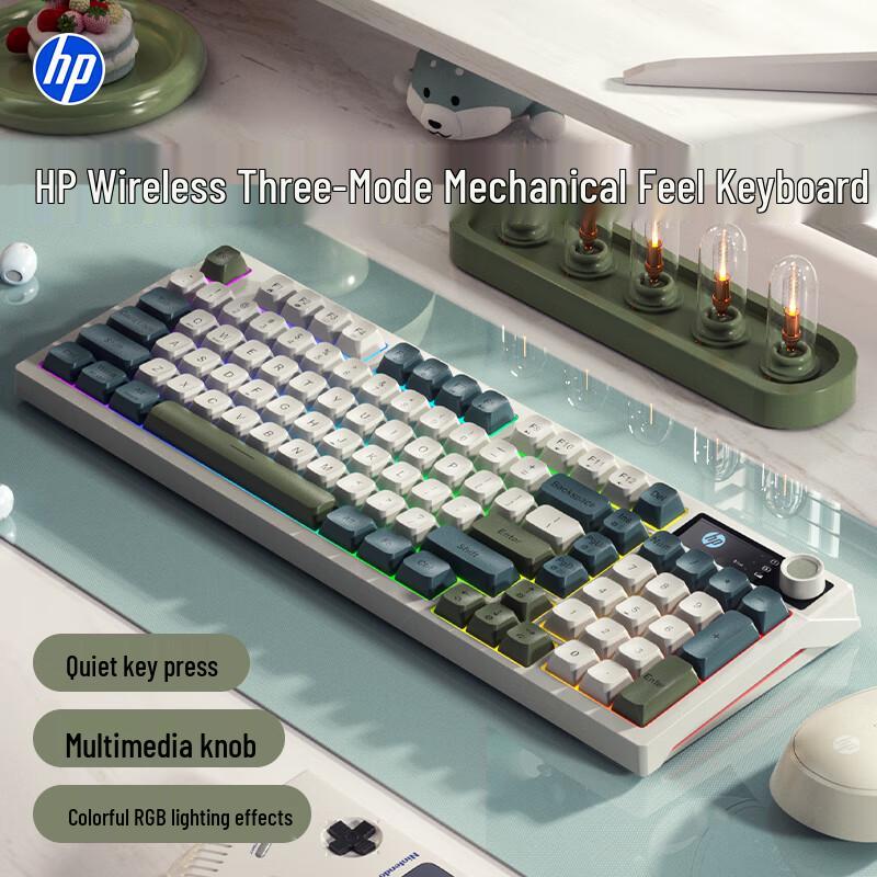 HP K500F Mechanical-Feel Keyboard with Multi-Function Knob