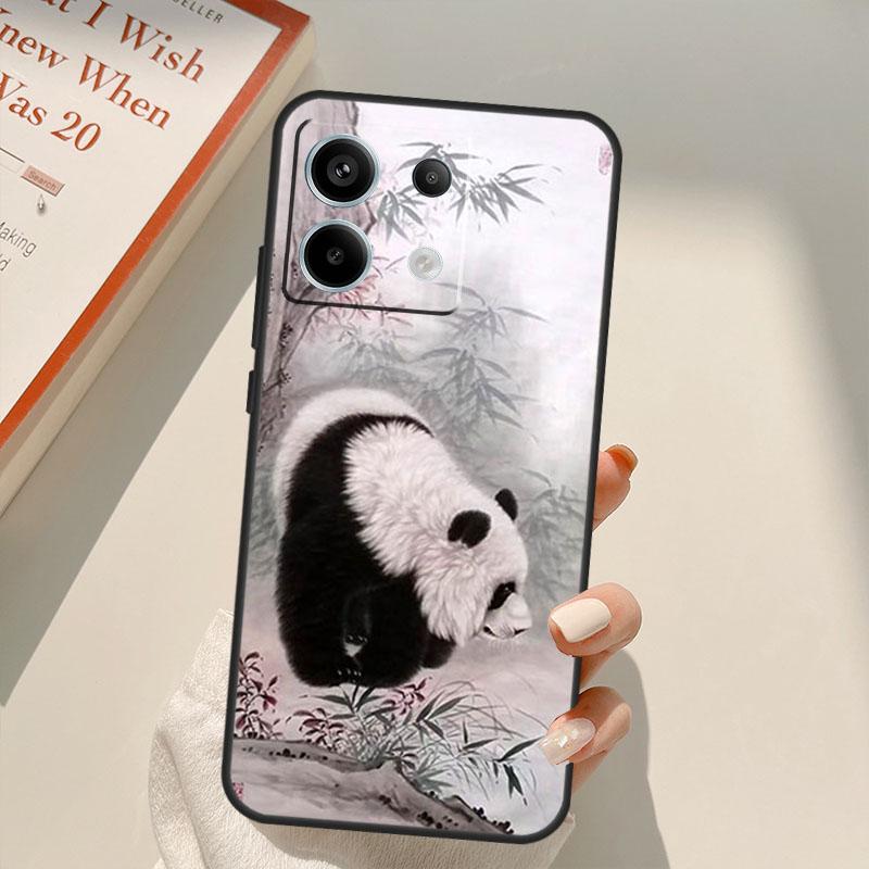 

Китайский Медведь Панда Чехол Для Xiaomi Redmi Note 14 13 12 10 11 15 Pro Plus Чехол Для Redmi 15C 10C 12C 13C 14C 15 Redmi Note 15 5G