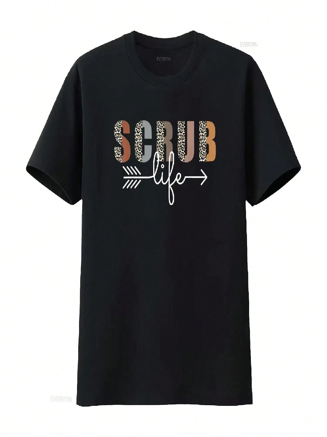 Nurse Leopard Scrub Life Nursing T Shirt Week Vintage Washed Soft Stylish Comfortable Versatile Designer Clothes S разноцветный