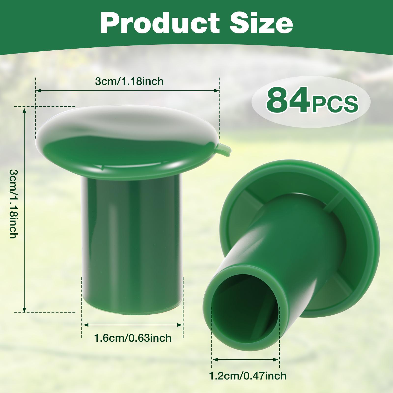 

84 шт. ПВХ Наконечник для трости Защита от царапин Защитный чехол для бамбуковой палки Форма гриба Колпачок безопасности для трости Садовые аксессуары