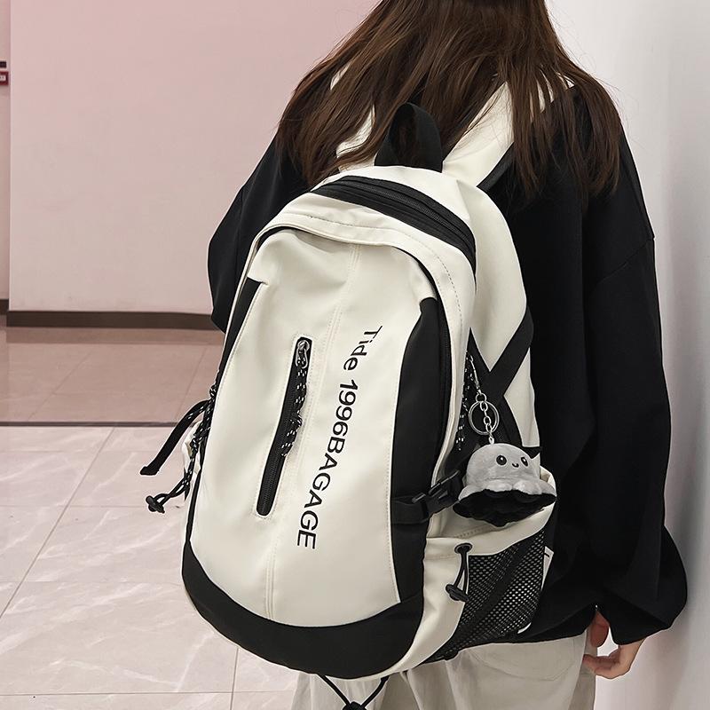 School Bag College Student Girl High School Student Alphabet Backpack Junior High School Student Elementary School Student Boys Backpack