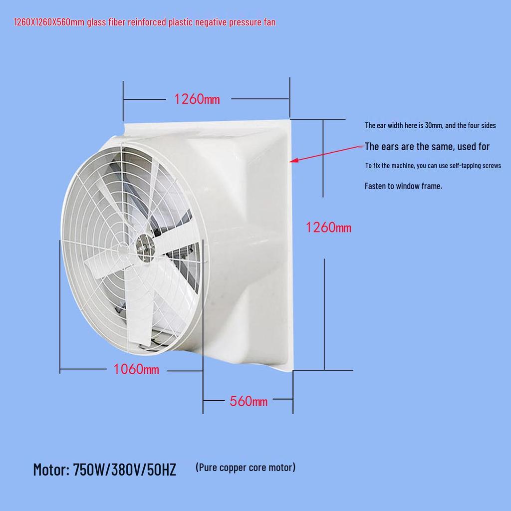 Industrial Negative Pressure Exhaust Fan for Cooling and Ventilation