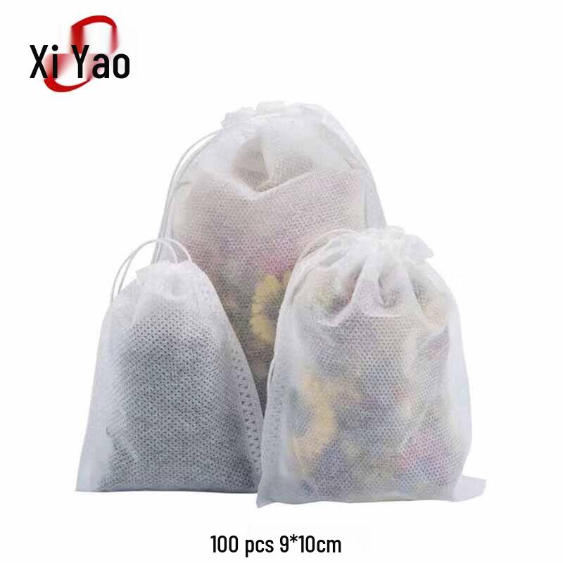 Xiyao Drawstring Filter Bags for Tea & Spices (100-Pack)