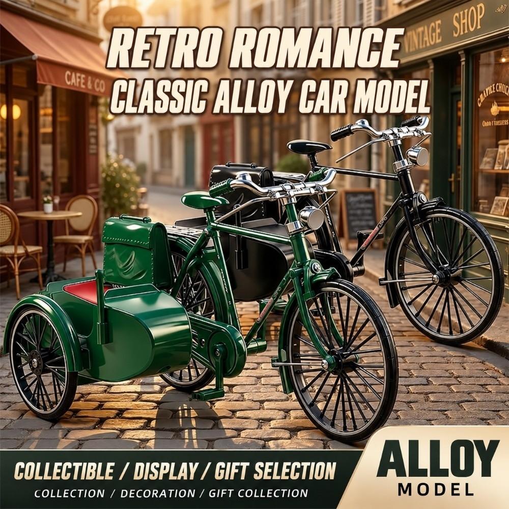 Alloy Assembly Model Tricycle Green Black Assembly Bike Model Kit  Educational Play