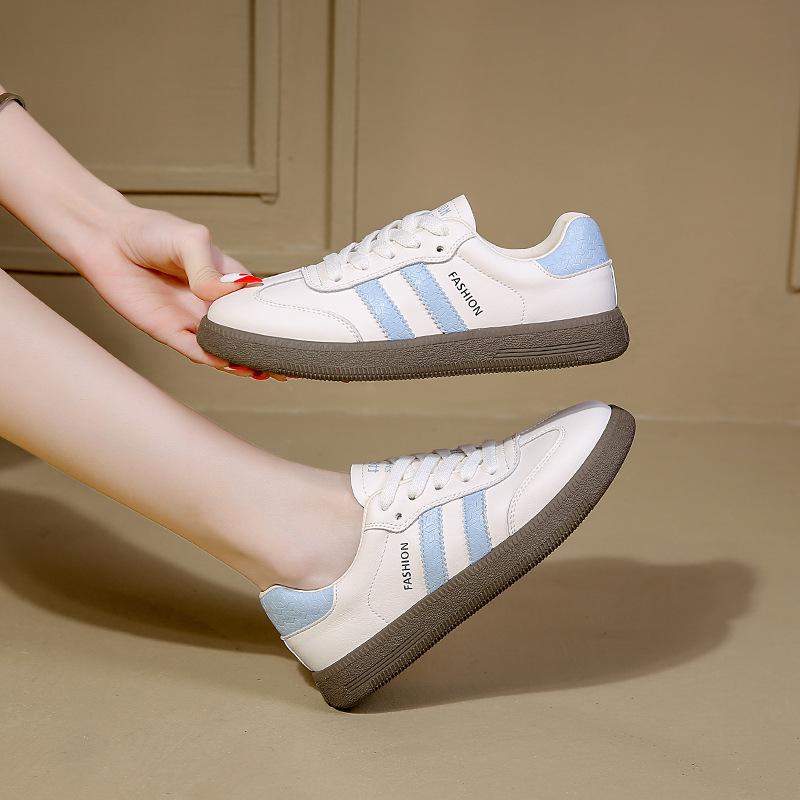 

Women s shoes little white shoes girls versatile spring and autumn flat thick soles summer new orders surge leisure sports 40 синий